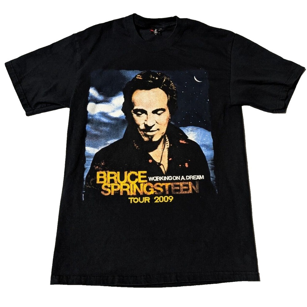 BRUCE SPRINGSTEEN WORKING ON A DREAM‎ TOUR 2009 Men Medium Black T-Shirt